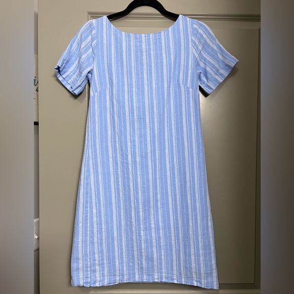 Anthropologie Dresses & Skirts - Anthropologie Cape May Bow Back Linen Mini Dress